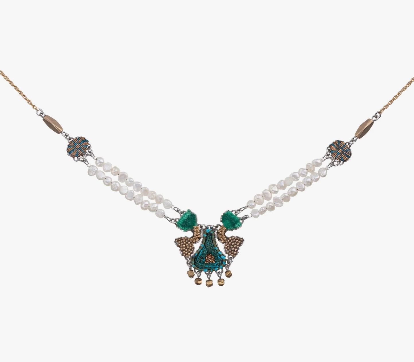 ALTHEO NECKLACE - ROYAL GREEN VELVET SET