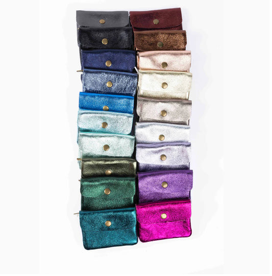 METALLIC COIN PURSE - EMERALD