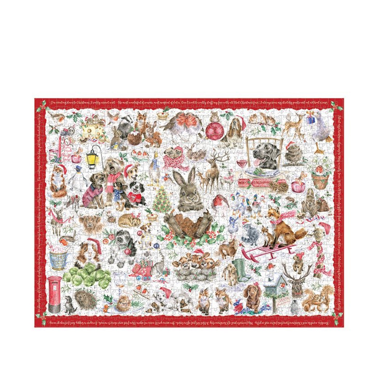 WRENDALE JIGSAW PUZZLE - THE COUNTRY SET CHRISTMAS