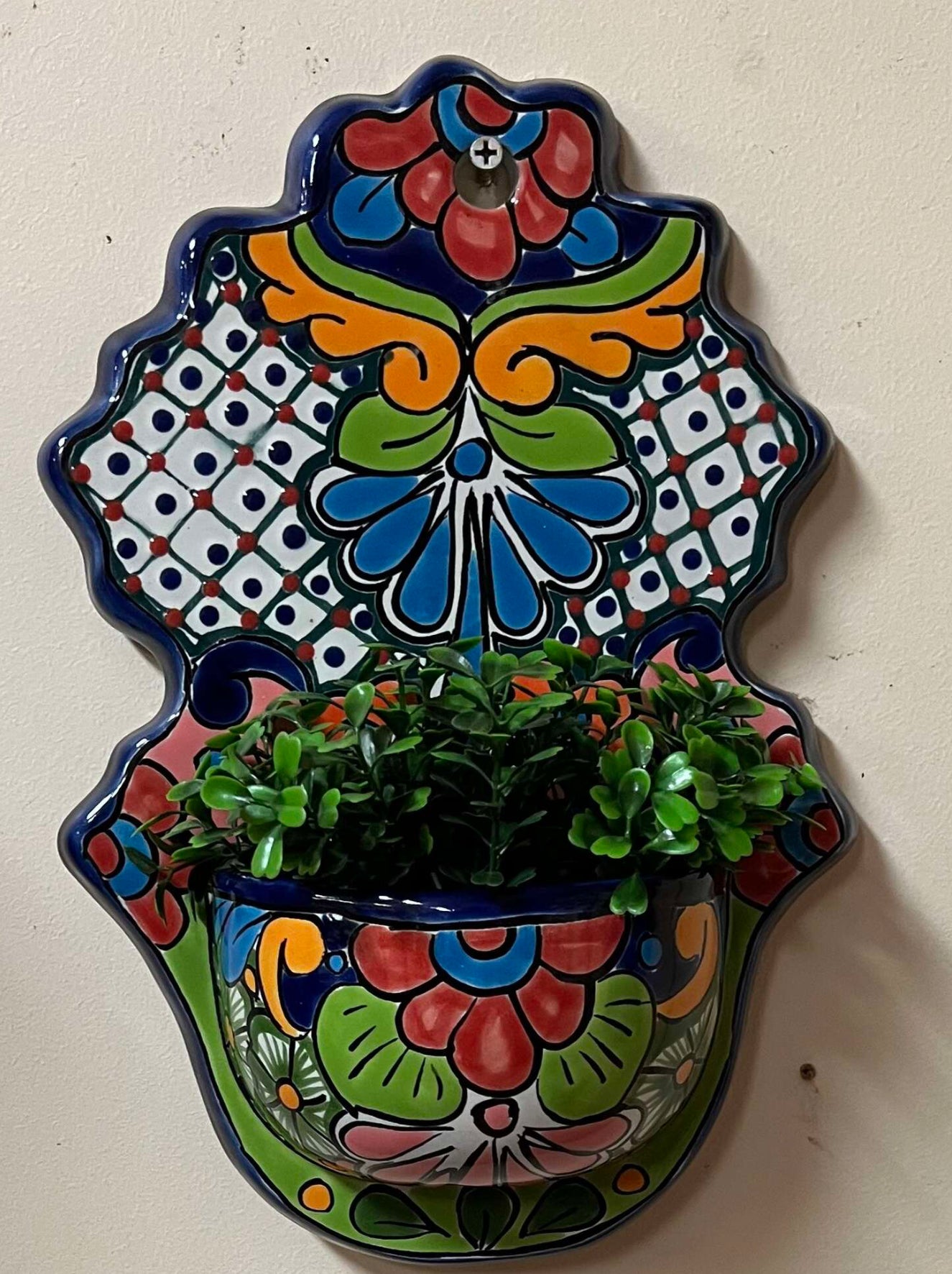 TALAVERA WALL HANGING PLANTER