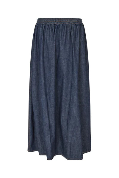 AKANA MAXI SKIRT - BLUE DENIM