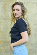 Load image into Gallery viewer, BOW-DELICIOUS TOP - NAVY