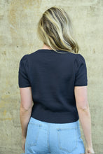 Load image into Gallery viewer, BOW-DELICIOUS TOP - NAVY