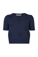 Load image into Gallery viewer, BOW-DELICIOUS TOP - NAVY