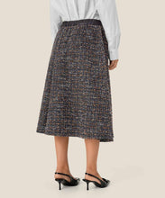 Load image into Gallery viewer, SHONDA SKIRT - BLACK BOUCLE  MIX