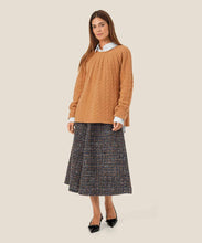 Load image into Gallery viewer, SHONDA SKIRT - BLACK BOUCLE  MIX