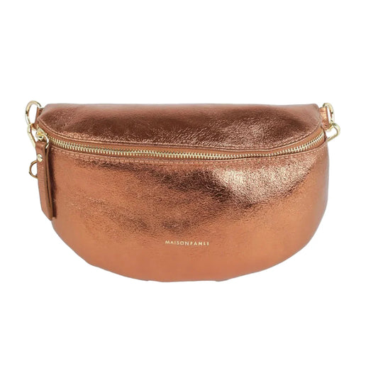 METALLIC BUM BAG - BRONZE