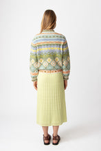 Load image into Gallery viewer, BOMBER JACKET - MOROCCO PATTERN - PASTEL GREEN