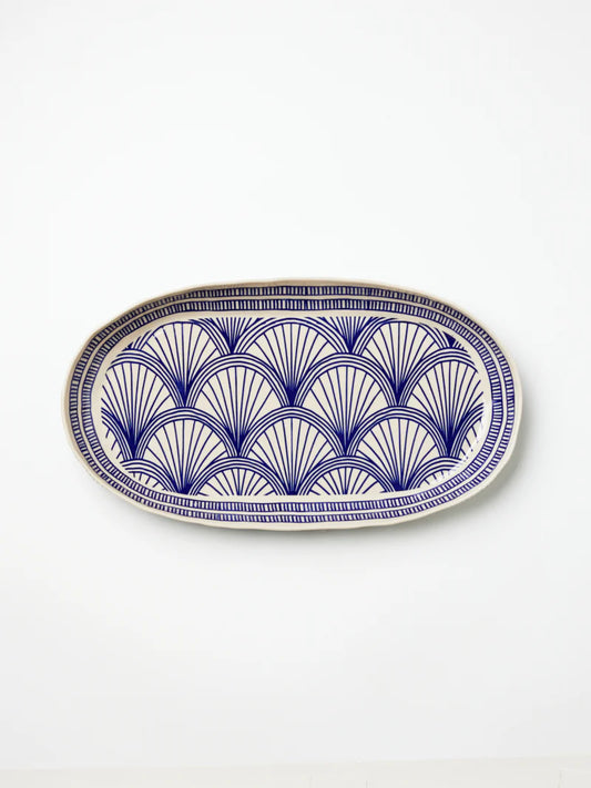 CARAVAN LARGE PLATTER INDIGO