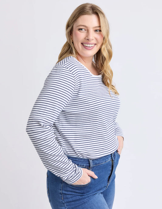 HAYLEY RIB LONG SLEEVE TEE