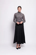 Load image into Gallery viewer, WOOL THE WORLD SKIRT - BLACK