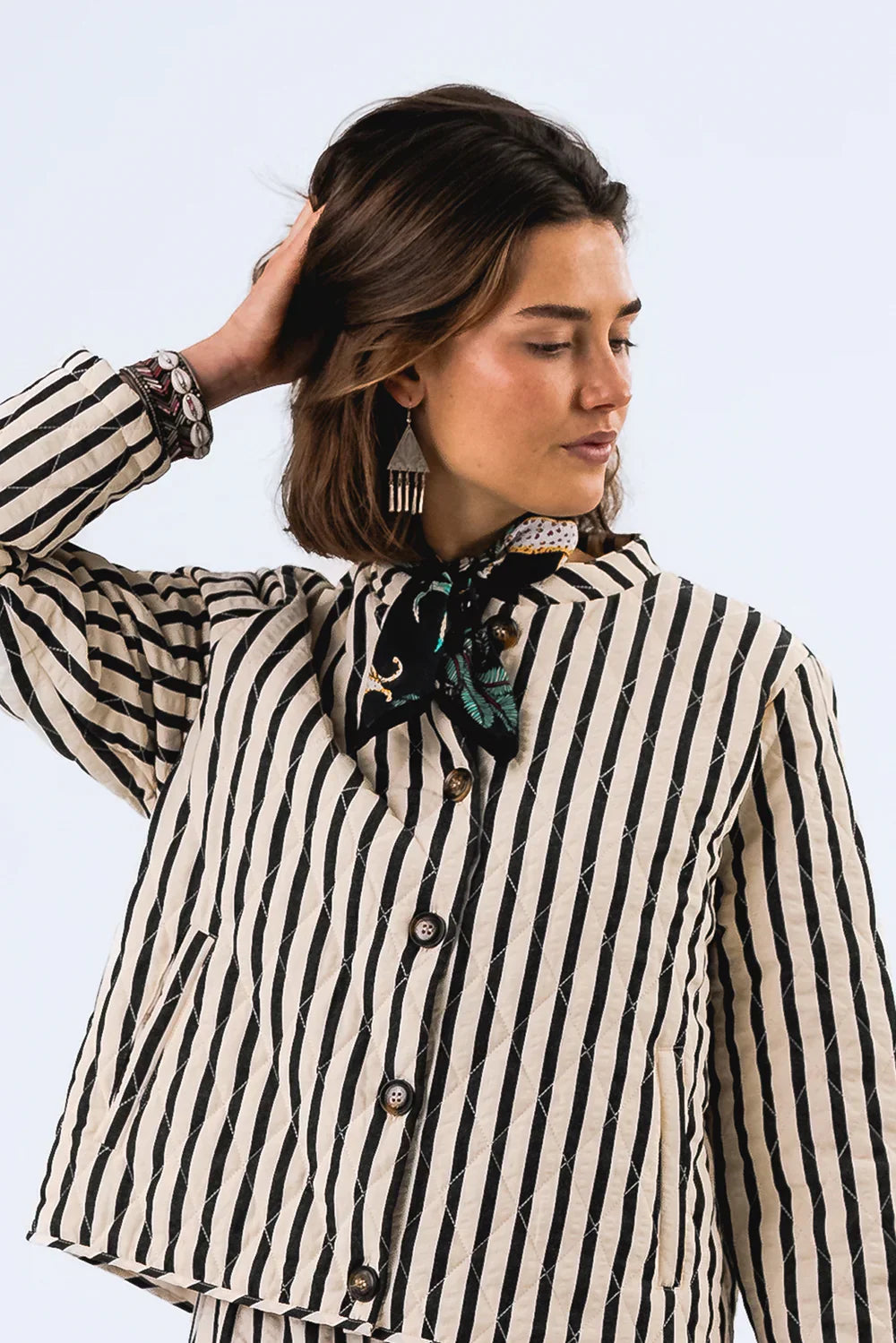 ZAHARA SCARF - WASHED BLACK
