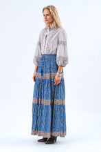 Load image into Gallery viewer, DIAMOND MAXI SKIRT - BLUE
