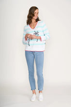 Load image into Gallery viewer, COCONUTS ABOUT YOU SWEATER - BLUE STRIPE