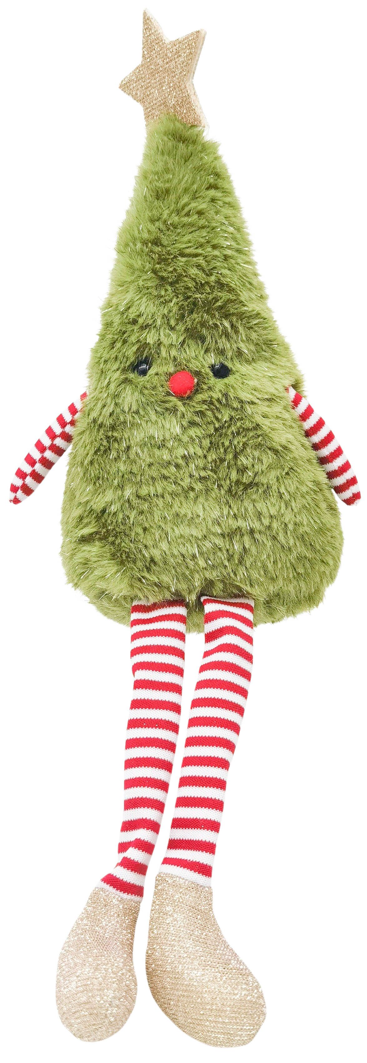 EXTRA LARGE FLUFFY SITTING CHRISTMAS TREE DECORATION