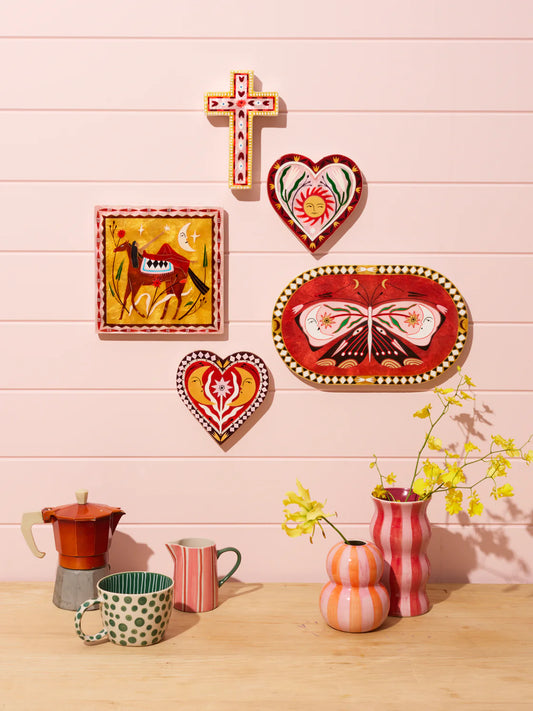 FABLE BUTTERFLY PINK OVAL