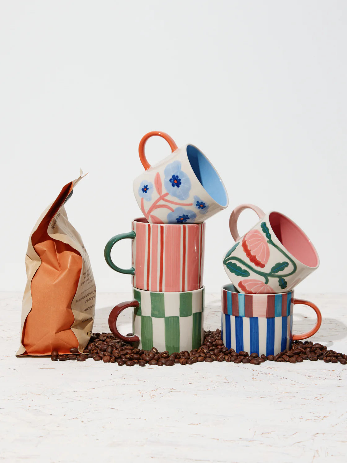 BLOOMIE BLUE STRIPE MUG