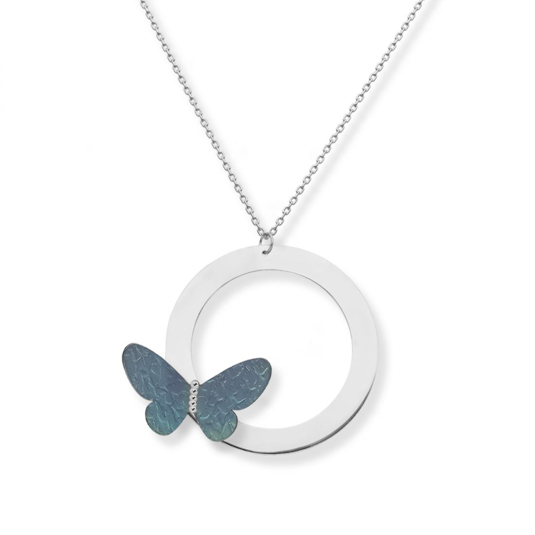 BLUE BUTTERFLY NECKLACE
