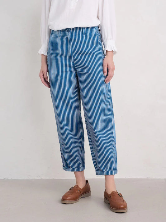 PAINTED FORMS TROUSERS - TICKING STRIPE INK