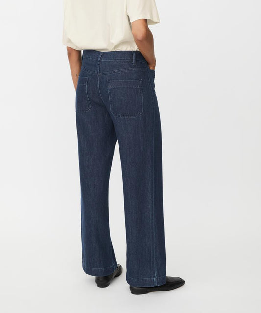 PARTENPOPE TROUSERS- DARK DENIM