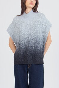 ROLL NECK PULLOVER - MURMURATION SKY