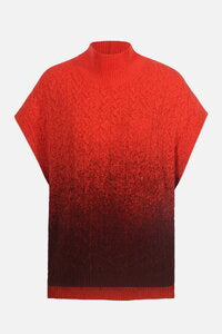 ROLL NECK PULLOVER - MURMURATION CINABAR