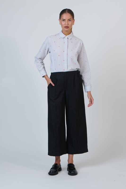LINEN CLASSIC SHIRT - HOT LIPS