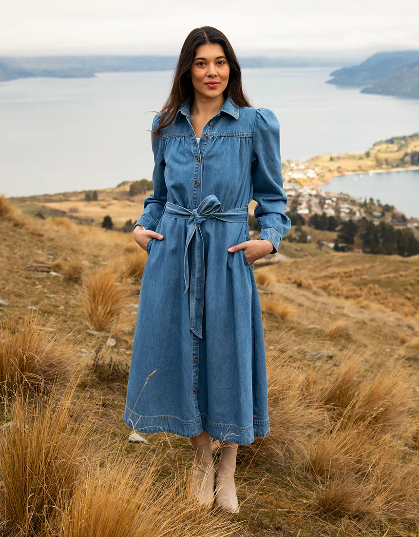 LUCINDA DENIM SHIRT DRESS LUCINDA DENIM SHIRT DRESS
