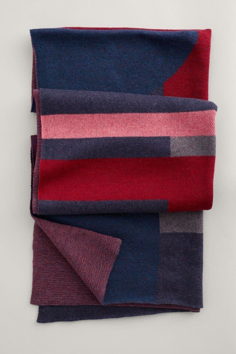 INKCAP BOARDER SHAWL - BOARDER SLATE