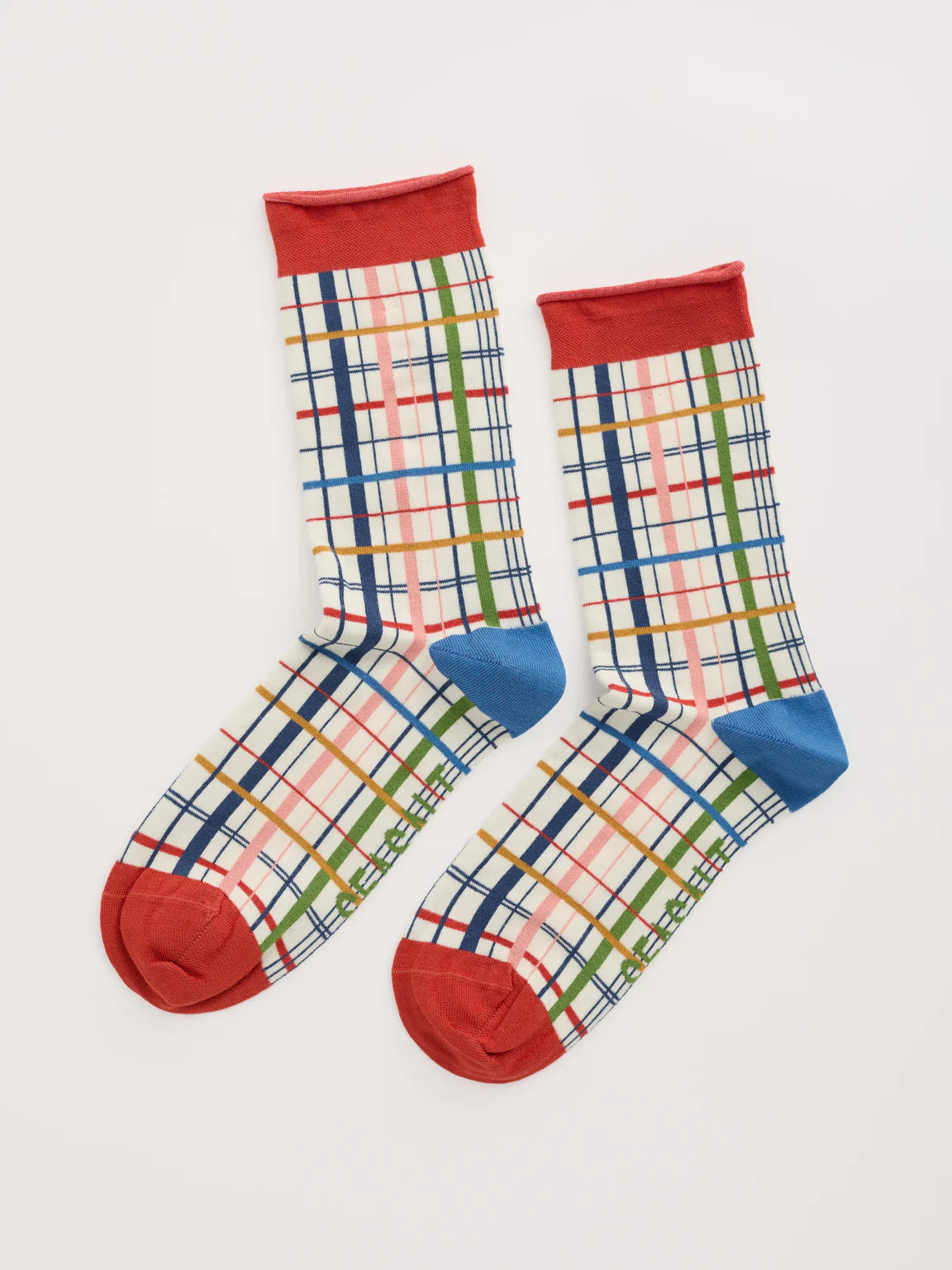 SAILOR SOCKS - SKETCHED CHECK MIX
