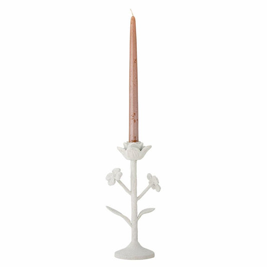RANIN WHITE FLORAL CANDLEHOLDER