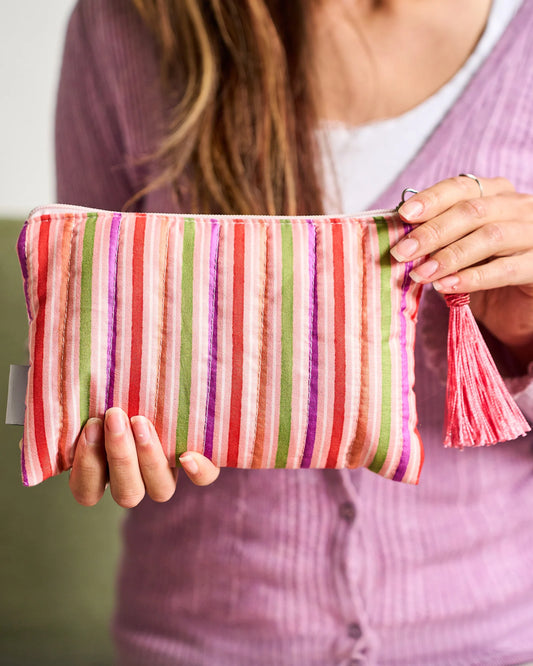QUILTED COMFORTER POUCH - BOUNTIFUL HARVEST
