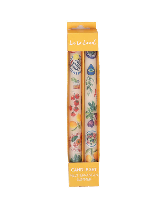 TAPER CANDLE SET - MEDITERRANEAN SUMMER
