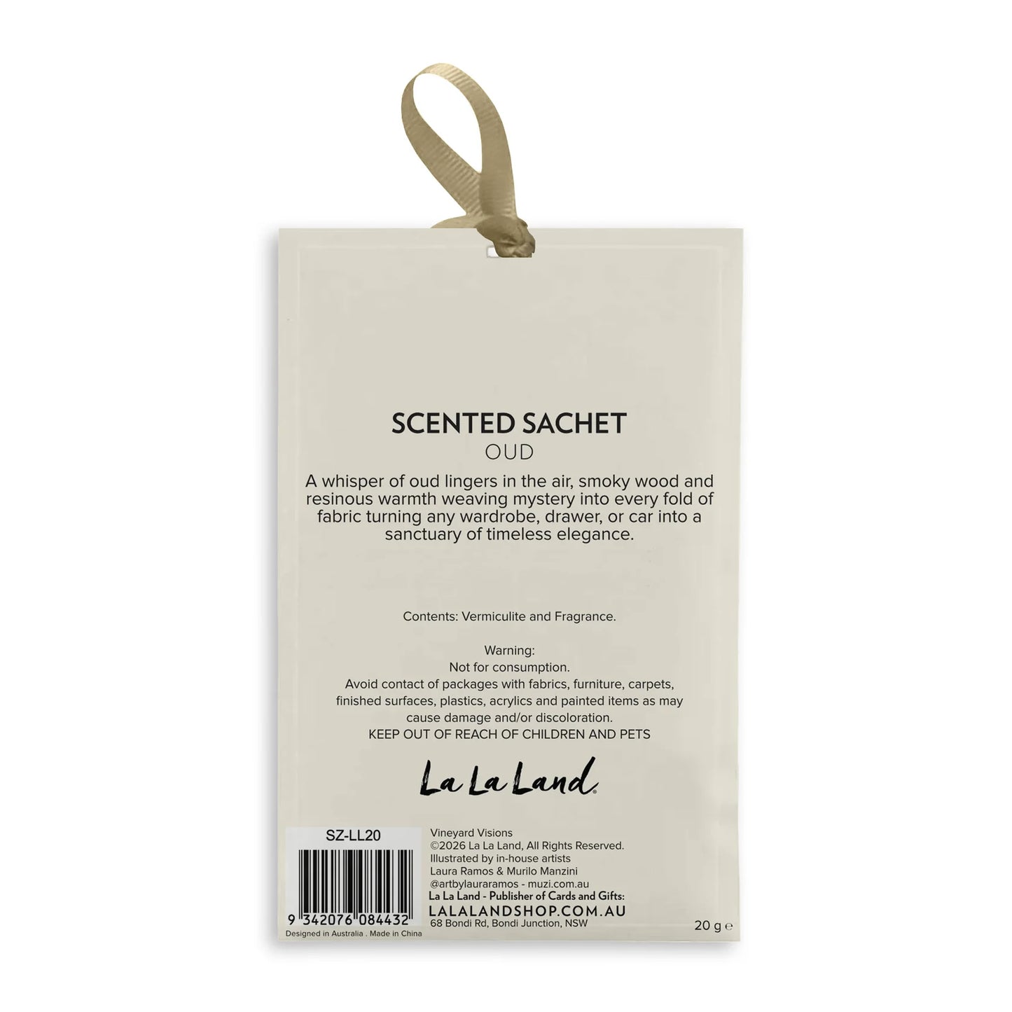SCENTED SACHETS - VINEYARD VISIONS OUD