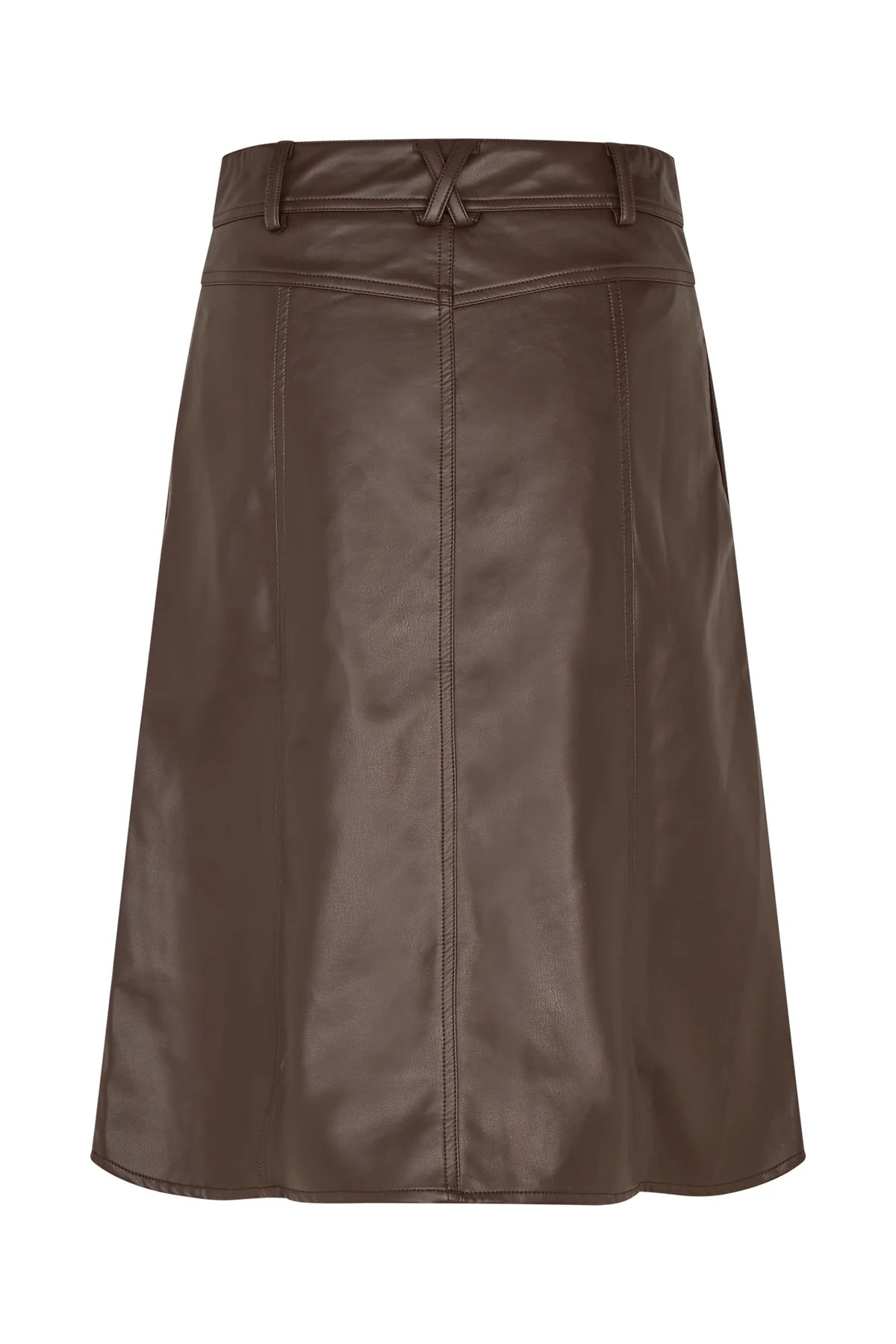 KATELYN MIDI SKIRT - BROWN