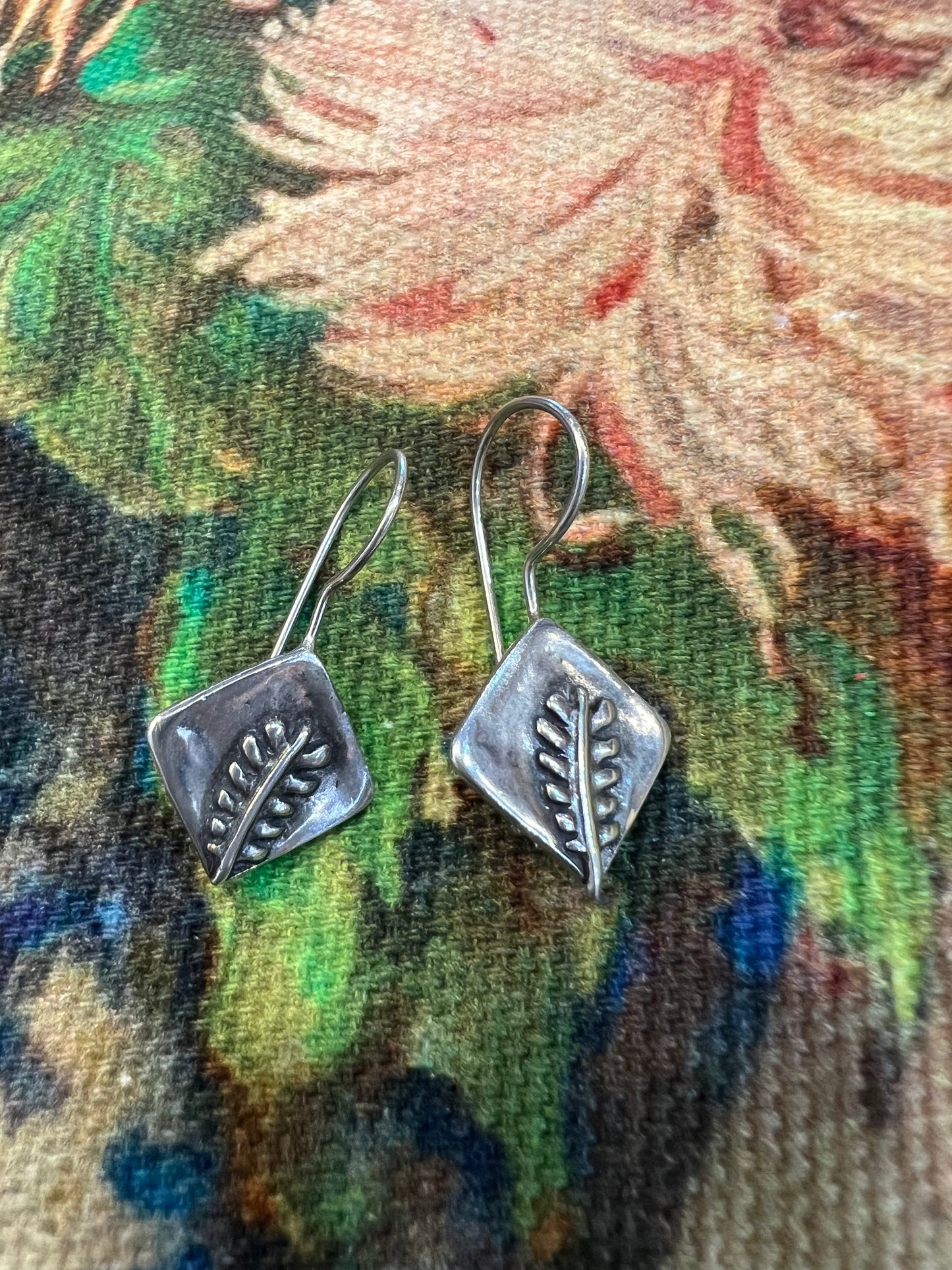 FERN EARRINGS - STERLING SILVER