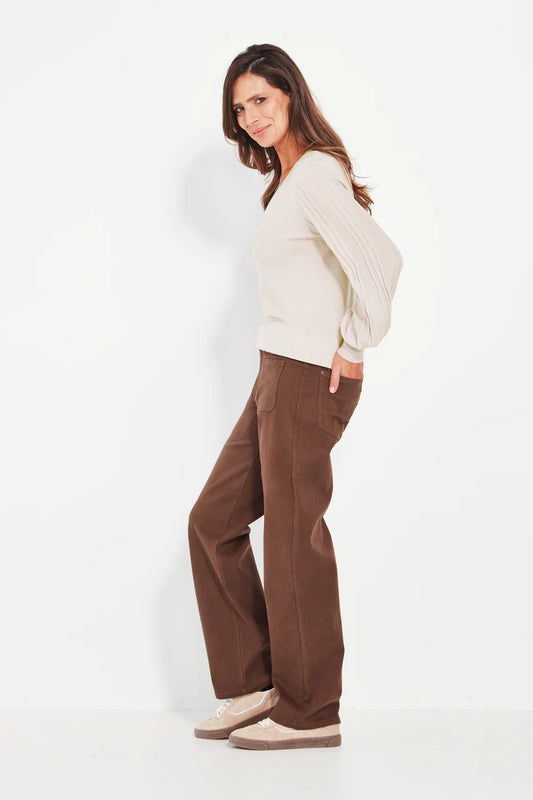 NINA SWEATER - CHALK MARLE