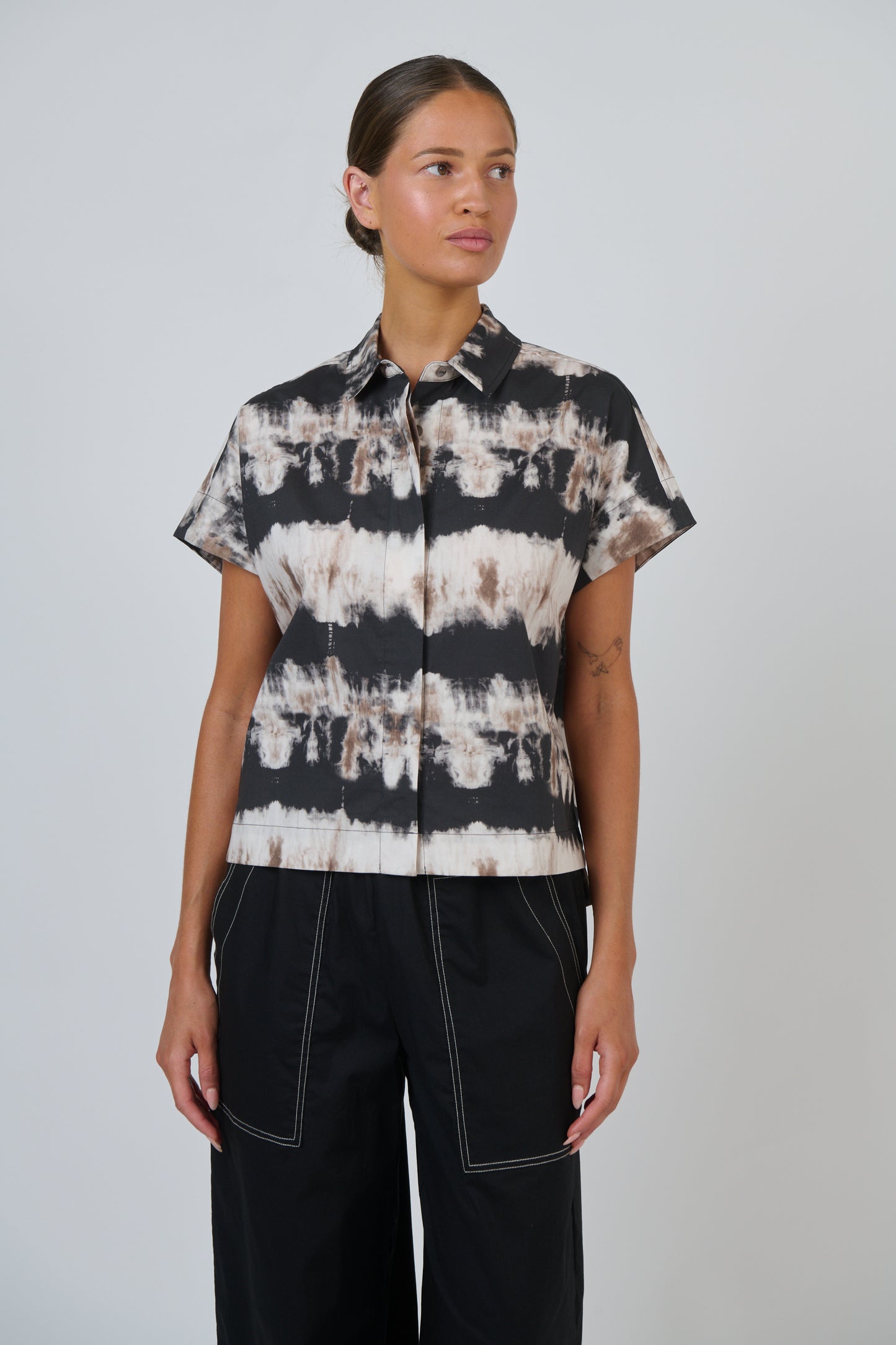 COTTON POPLIN TOP - ERUPTION