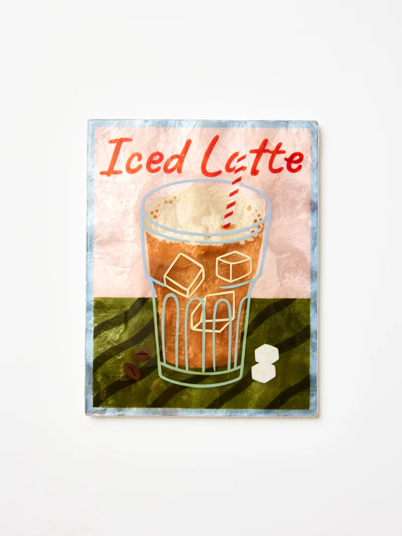 BARISTA WALL ART - ICED LATTE