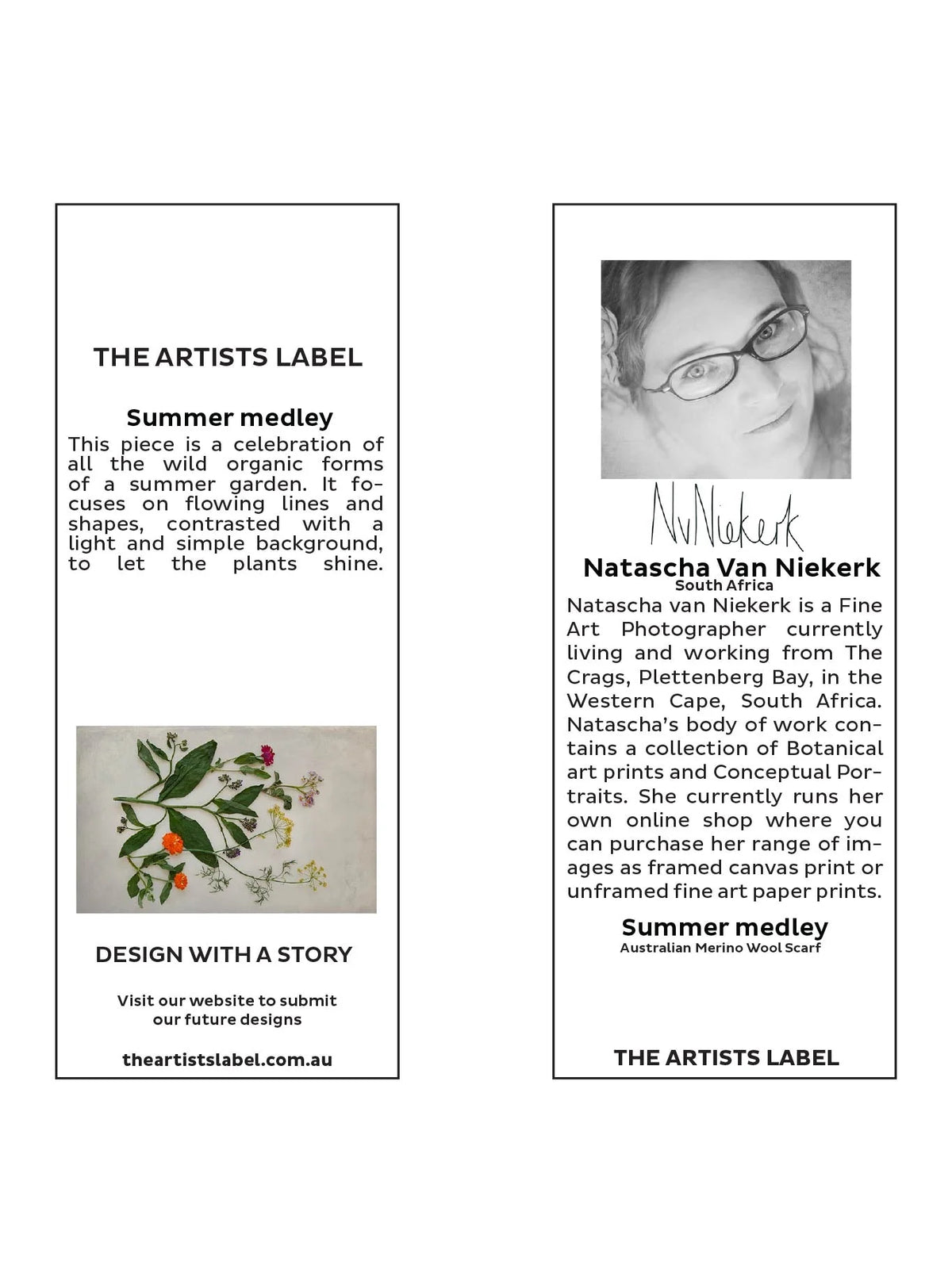 THE ARTIST’S LABEL SCARF - WOOL - SUMMER MEDLEY