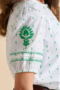 SHINGLE BLOUSE - WHITE