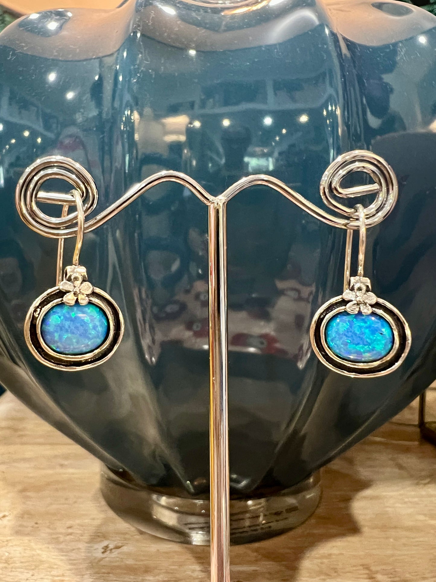 ACACIA SILVER & OPALITE EARRINGS