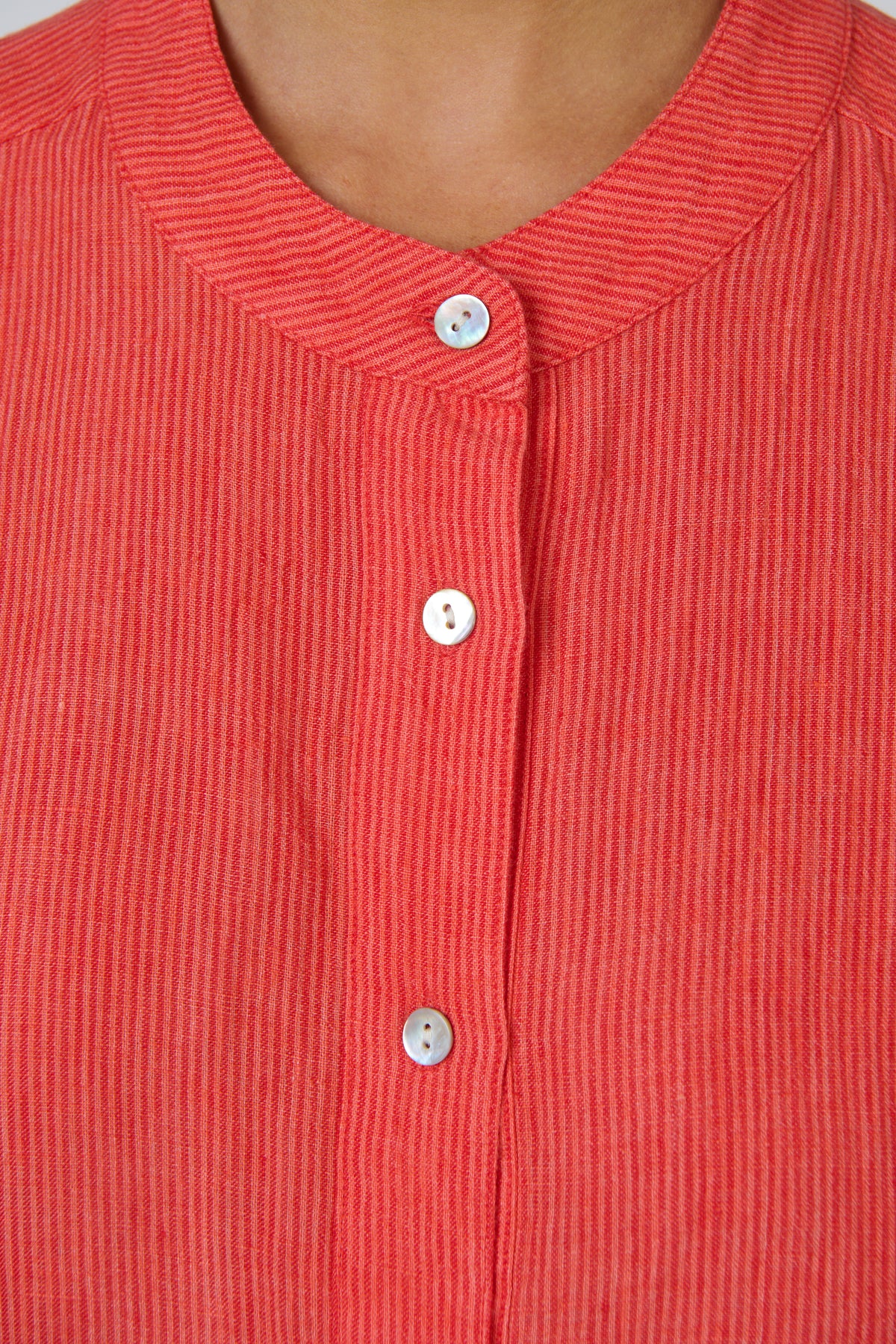 LINEN TOP - SUNSET STRIP