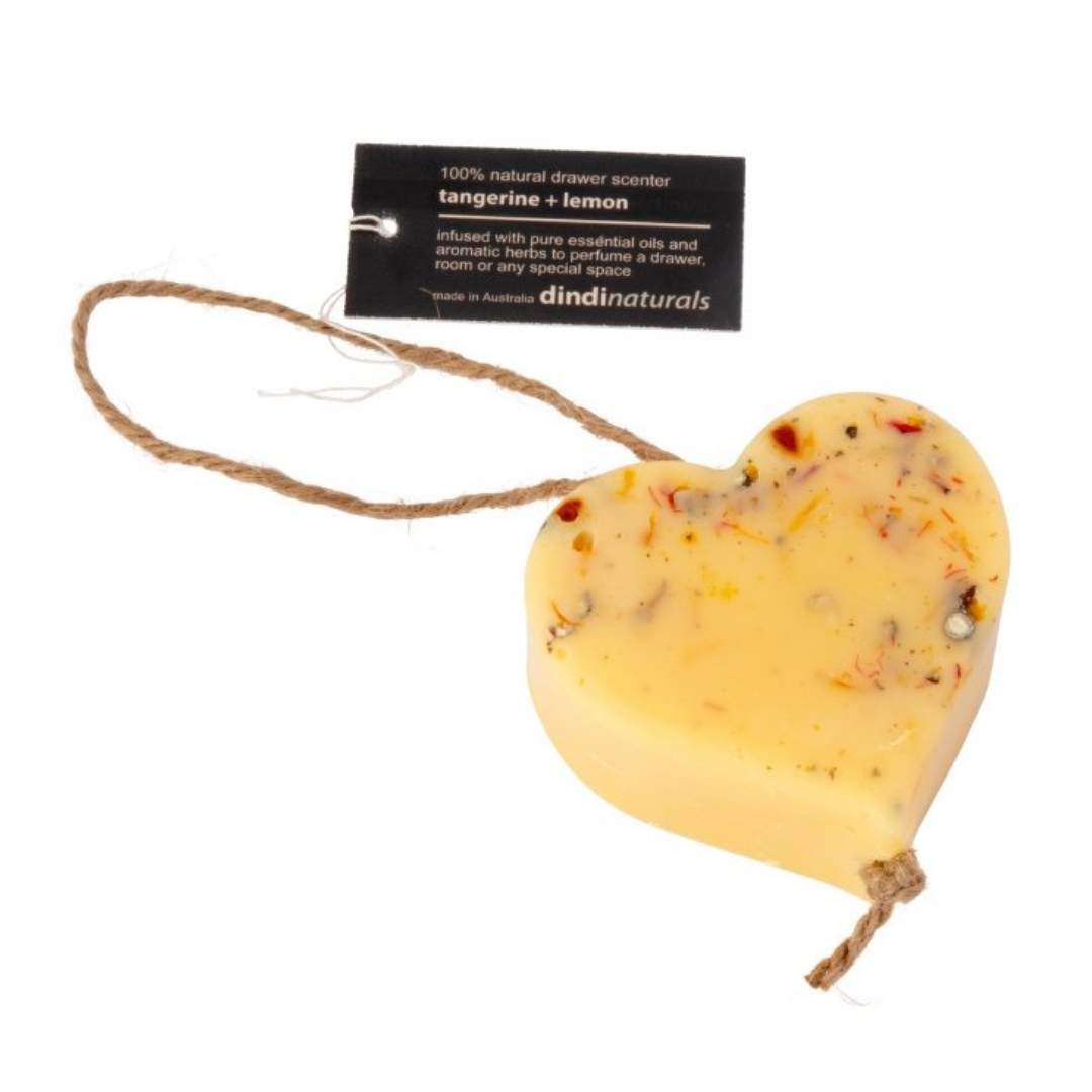 WAX HEART - TANGERINE & LEMON