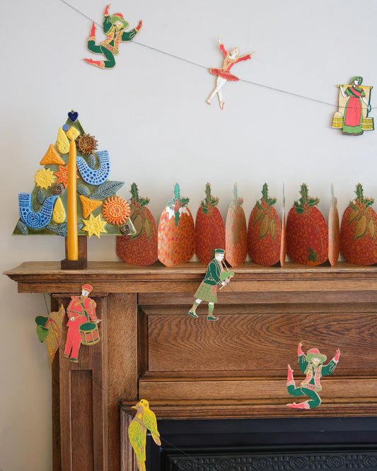 12 DAYS OF CHRISTMAS SEWN GARLAND