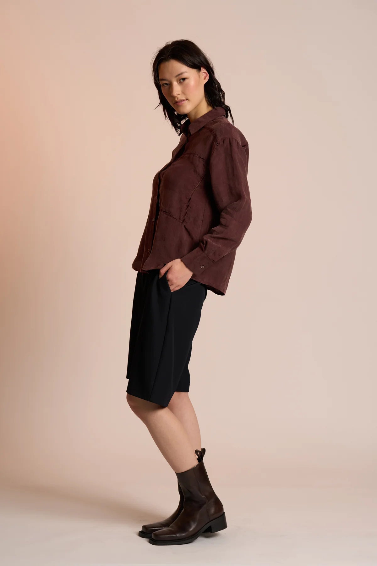 TILDA SHIRT - RAISIN