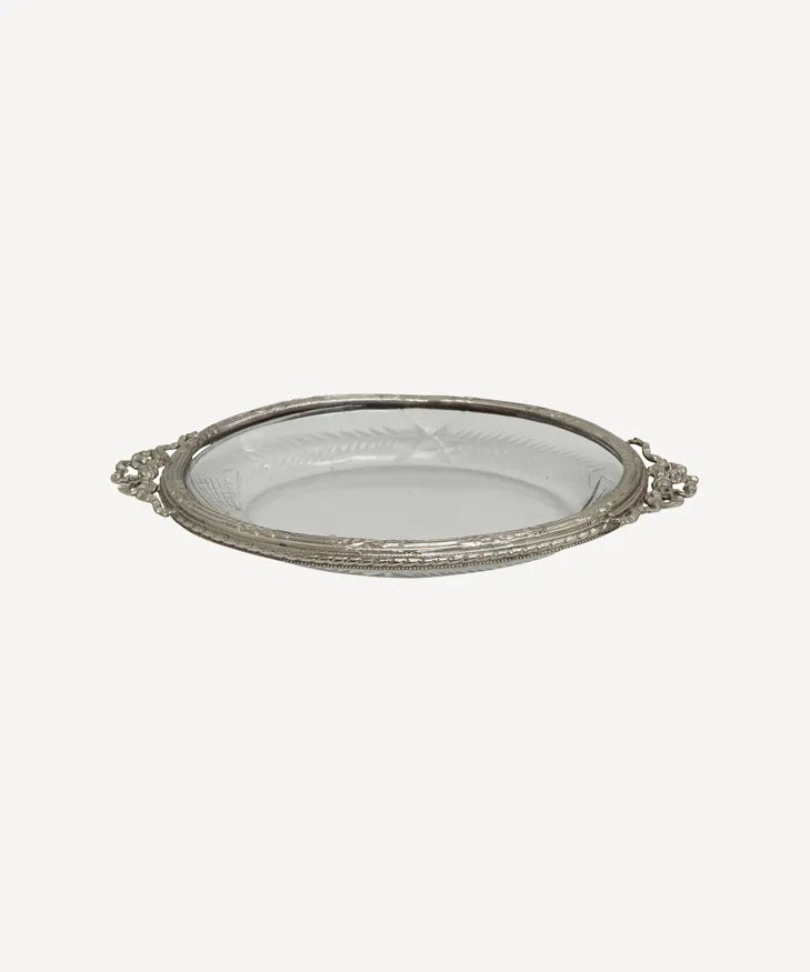 CUT GLASS SOAP DISH