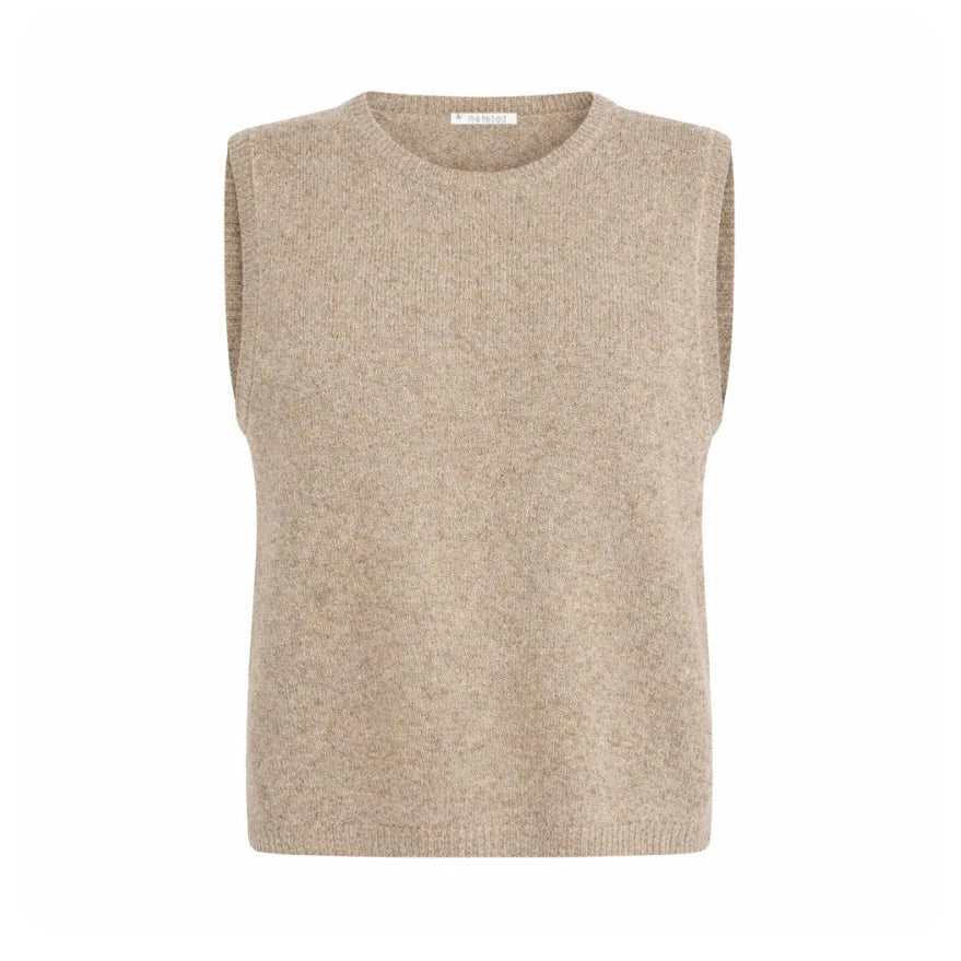MITOS LAMB CREW VEST - OAT