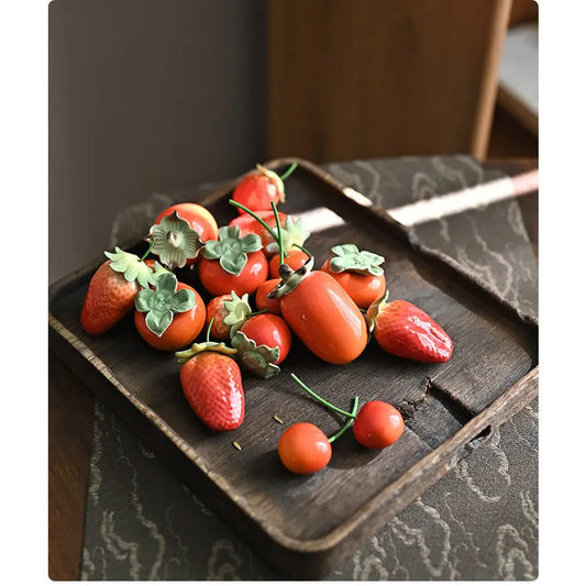 CERAMIC FRUIT ORNAMENTS