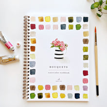 Load image into Gallery viewer, BOUQUETS WATERCOLOUR WORKBOOKj